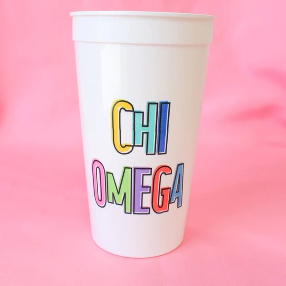 Colorful Stadium Cup - Alpha Gamma Delta, Sigma Kappa, Chi Omega, Delta Zeta - Picture 2 of 4